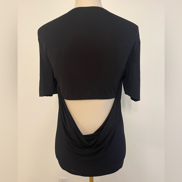 T by Alexander Wang Back Drape Short Sleeve Tee - Picture 3 of 7